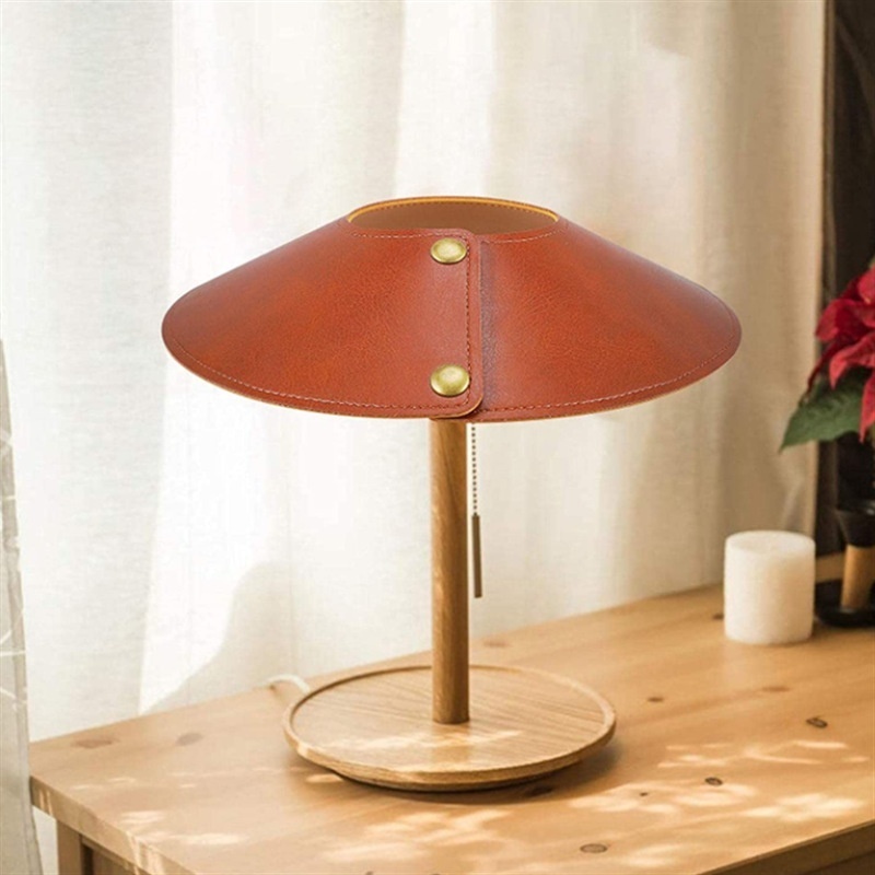 Korean Version Camping Outdoor Leather Lampshade Creative Home Dustproof Lamp Cover Garden Street Lamp Lampshade Accessories