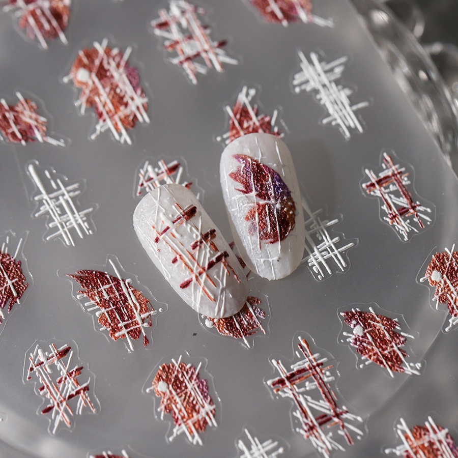 Magico Ferrite5 DEmbossed Nail Stickers Pro Frosted Thin And Transparent Process Stickers TS-3528 Woolen Impression