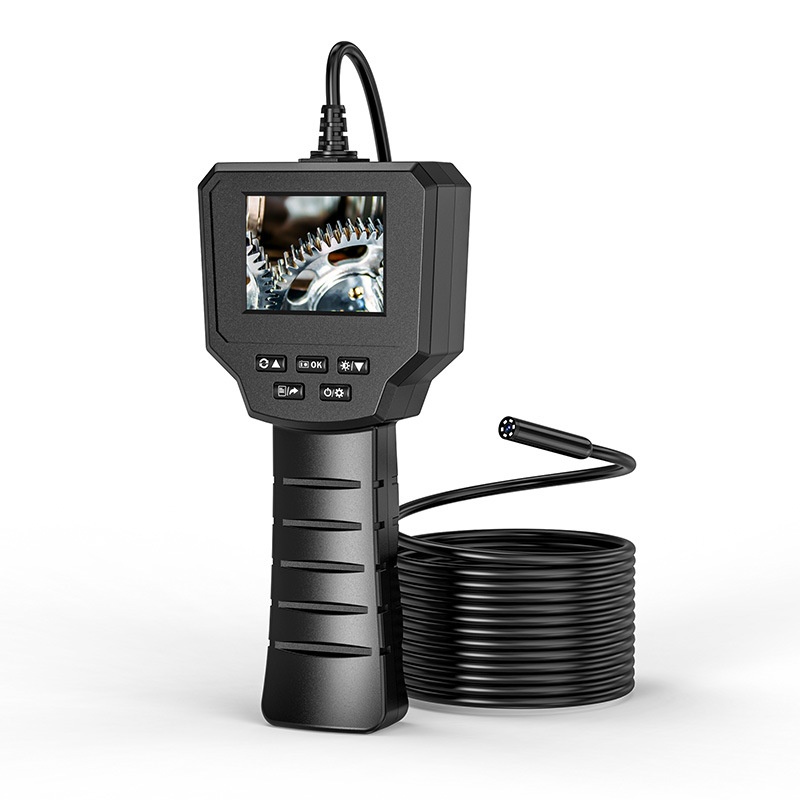 HDHandheld Car Detector With Screen8.0mm Lens Pipeline Camera Peepscope Industrial Endoscope