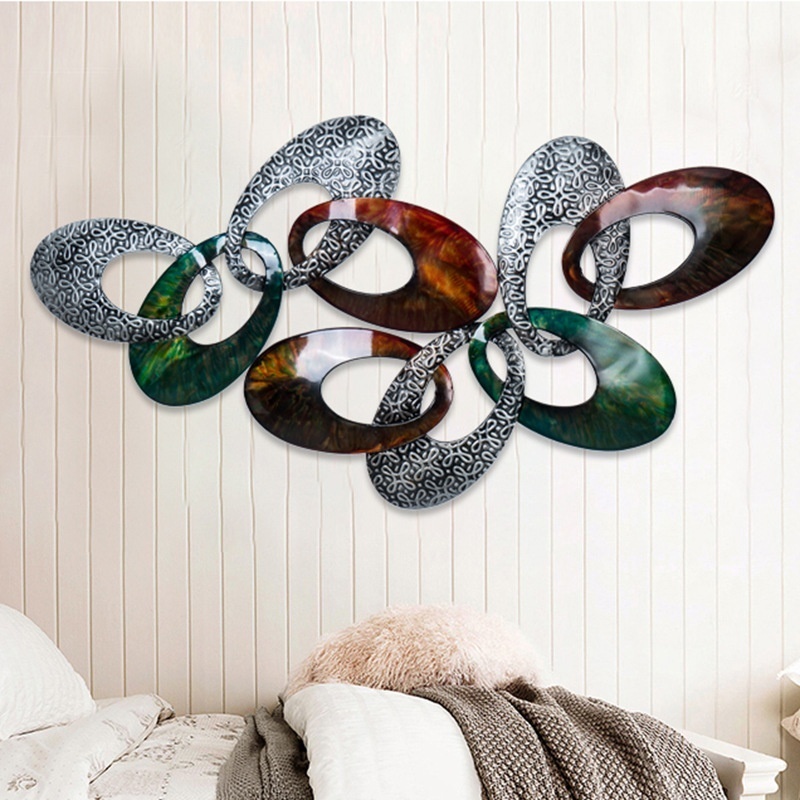 Nordic Style Living Room Bedroom Room Wall Decorations Round Iron Wall Storage Wall Hangings In Stock