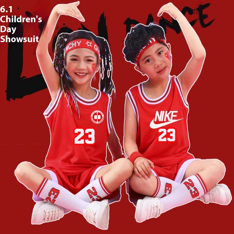 Toddler Basketball Uniforms Kids Kindergarten Children Basketball Uniforms Suits Baby Boys Elementary School Students Training Uniforms Performance