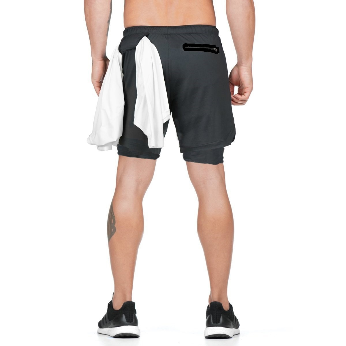 Men's Sports Shorts Light Board Double Layer Running Outdoor Training Marathon Quick-drying Shorts