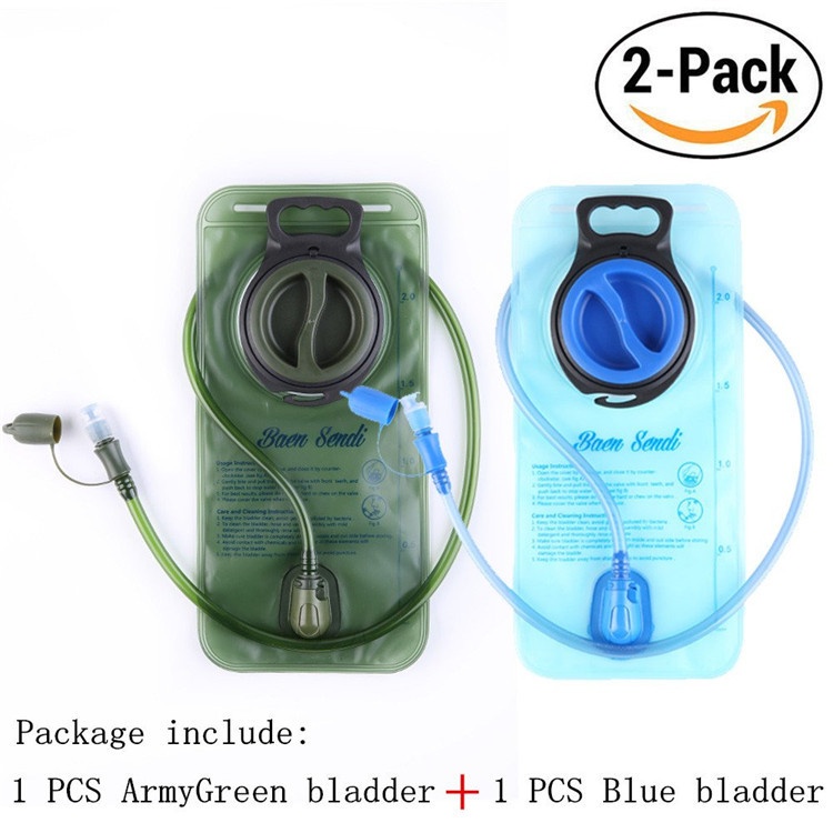 Hot-selling P E V A Drinking Water Bag Food-grade Cycling And Running Drinking Water Bag2 L2-piece Set Camping Mountaineering Camping