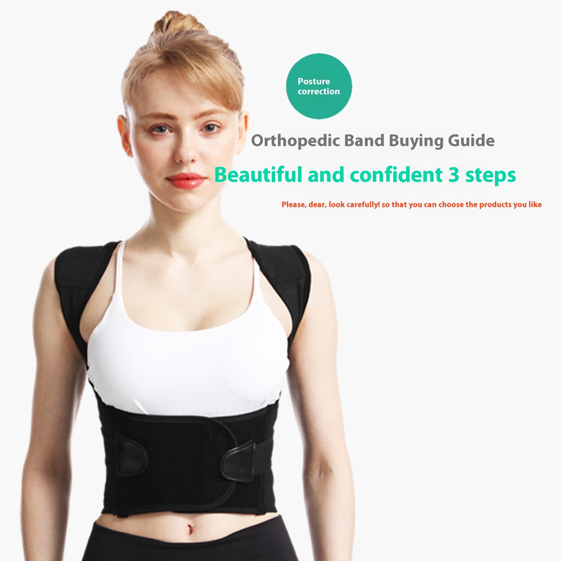Douyin Correction Anti-hunchback Corrector Back Posture Correction Belt Thin Hunchback Men And Women Adult Invisible Correction Belt - 2
