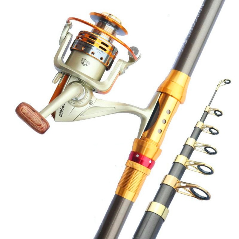 Sea Rod Hard-adjusted Throwing Rod Long-range Fishing Rod3.6 Meters Sea Rod Set Fishing Gear