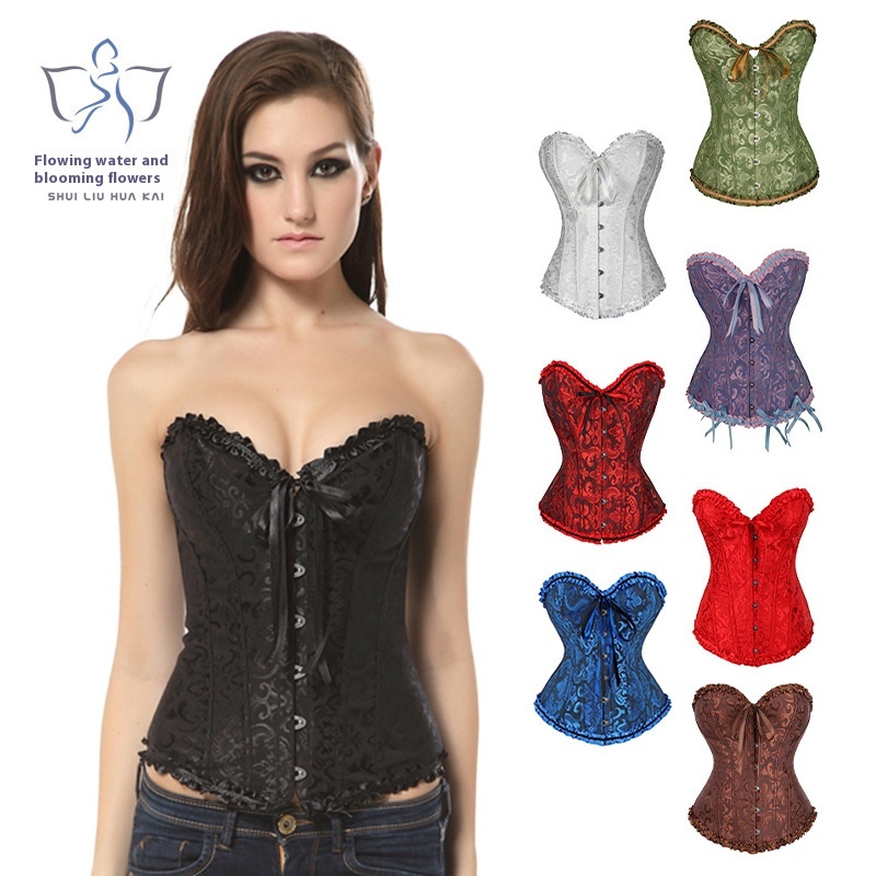 European And American Gathered Waist Corset Corset Corset Corset Vest Vintage Corset Corset