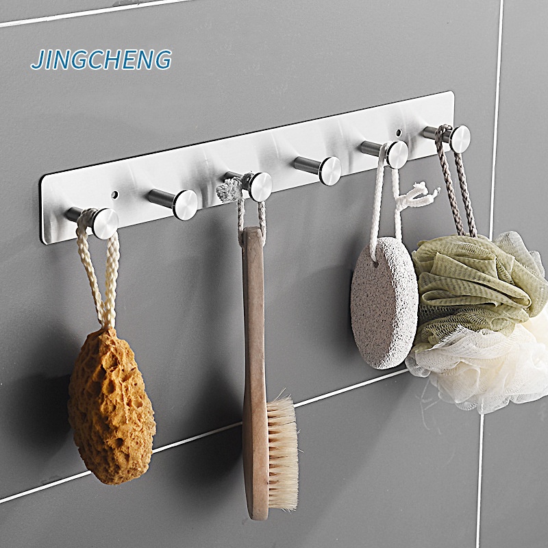 Hook Special Stainless Steel Clothes Hook Adhesive Hook Nail-free Clothes Hook Clothes Hook Coat Hook Row Hook