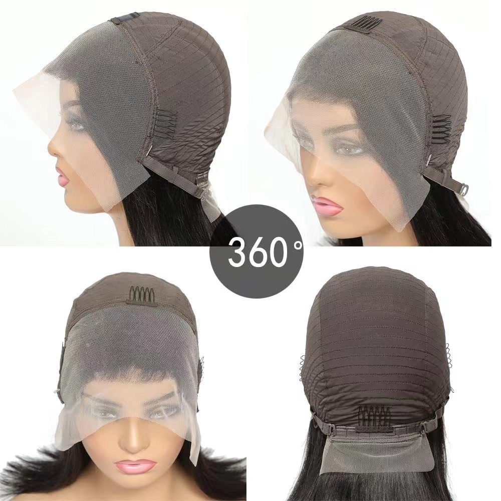 全真人发前蕾丝波波头假发human Hair Wig Bo Bo发套款13 X4 - 5