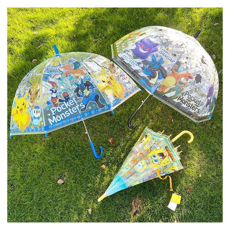 日本J'sPlanning正版IP儿童雨伞 自动透明长柄伞幼儿园小学生55cm