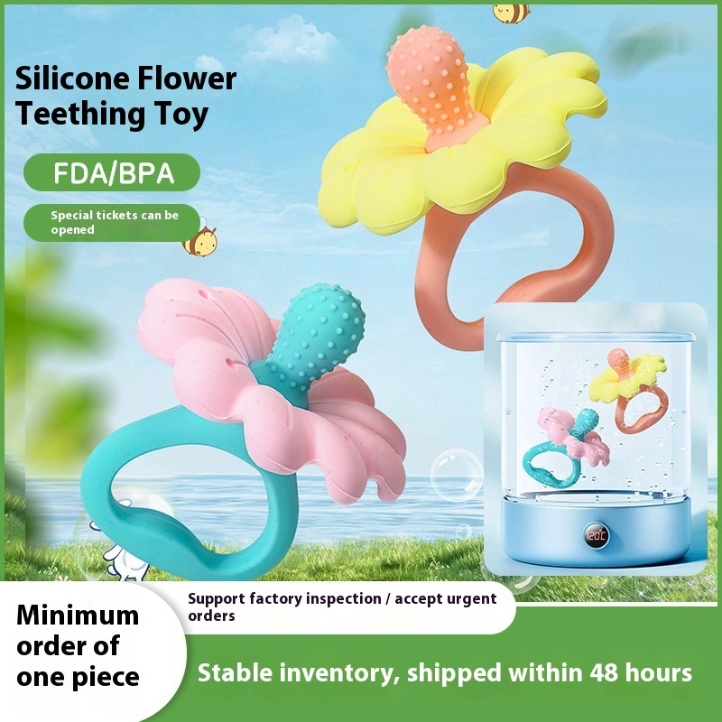 Hot Food Grade Silicone Teeth Gel Boiled Grinding Bar For Babies Over 6 Months