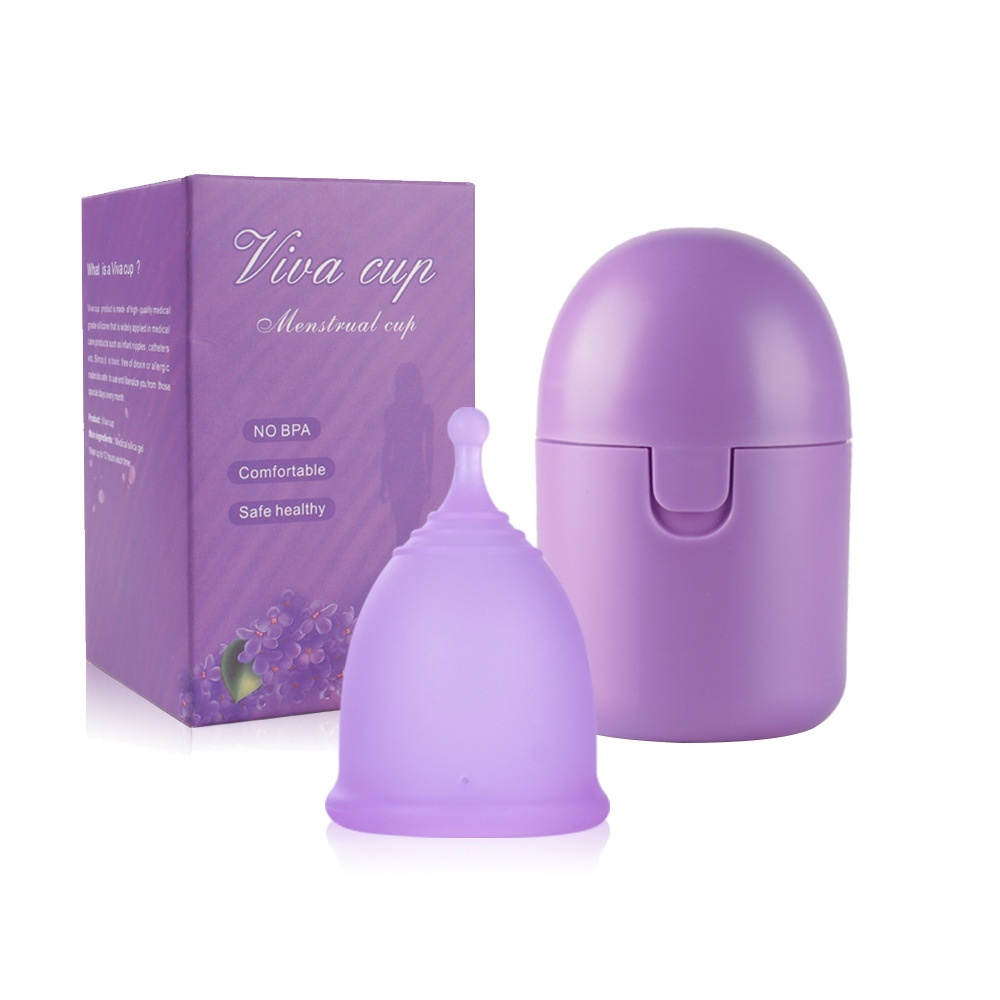 Silicone Menstrual Cup Can Be Sterilized In High Temperature PPStorage Boxtead Of Sanitary Napkin Aunt Cup