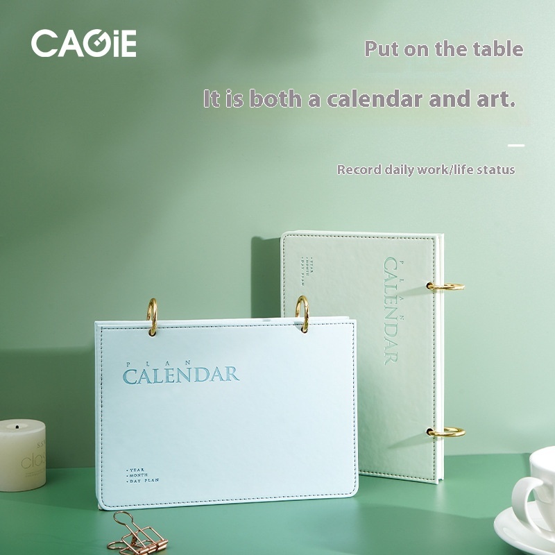 Plan Desktop Calendar Calendar High Value Small Calendar365 Days Self-discipline Punch Card Notebook