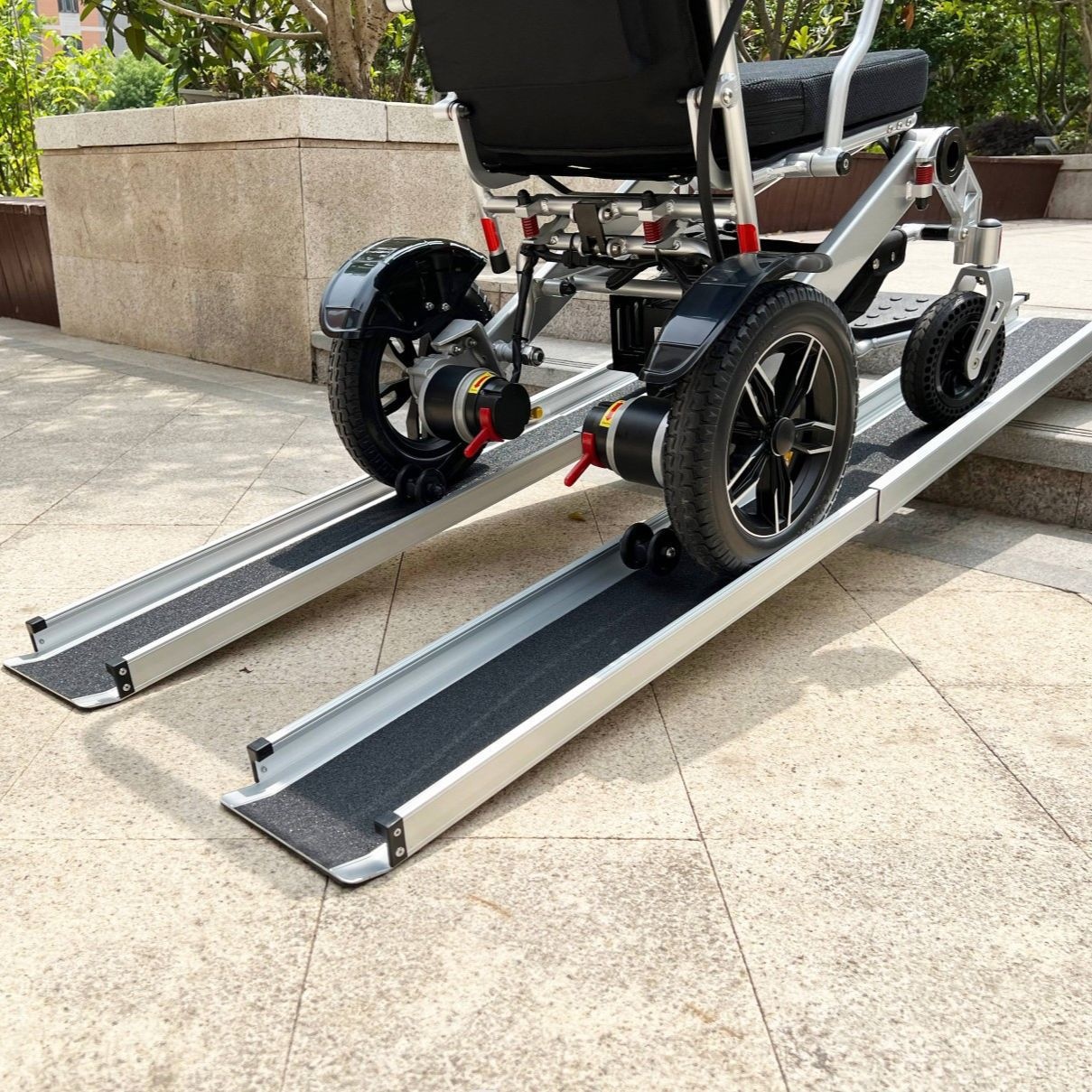 Portable Retractable Outdoor Cart Electric Vehicle Pet Barrier-Free Slope Mat Wheelchair Ramp