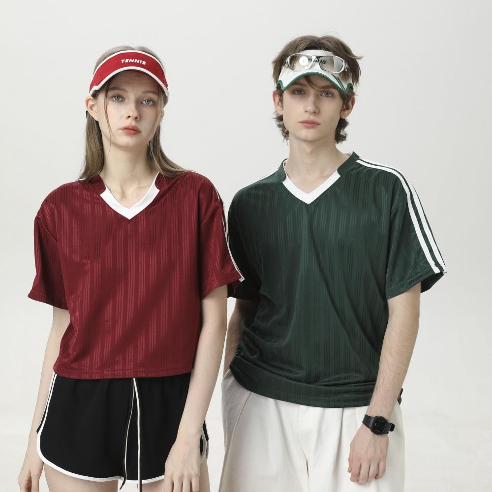 Summer Short-sleeved American Couples V-neck Men's And Women's Y Brand Short-sleeved T-shirt Men's Summer Breathable Comfortable Style 25