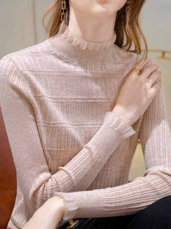 Half-high Collar Fashionable Base Sweater