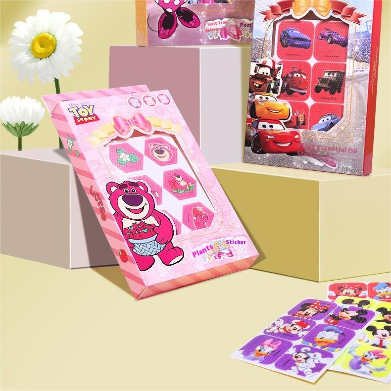 48 Stickers Baby Plant Essential Oil Anti-bite Stickers Cartoon Anti-mosquito Stickers Children's Outdoor Mosquito Repellent Stickers