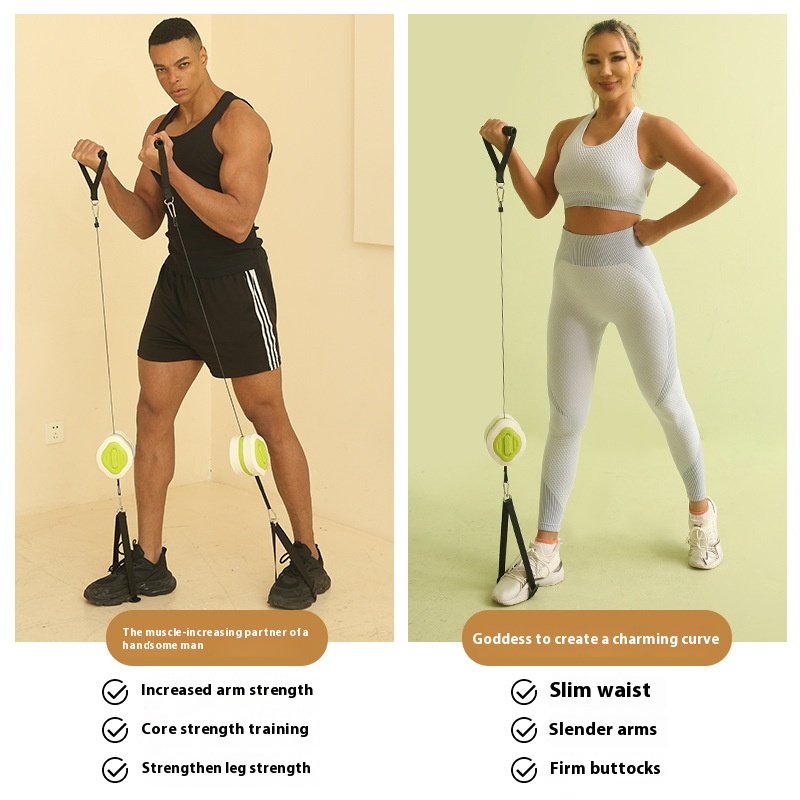 Adjustable Resistance Fitness Strength Pump Dumbbell Rowing Machine Household Equipment Comprehensive Training Tension Pump Arm Power Device