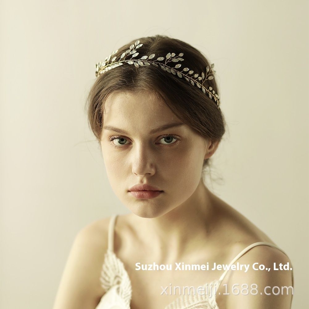 O858 High-end Handmade Beautiful Protein Diamond Hair With Headdress Bride Wedding Crown Wedding Dress With Makeup Accessories