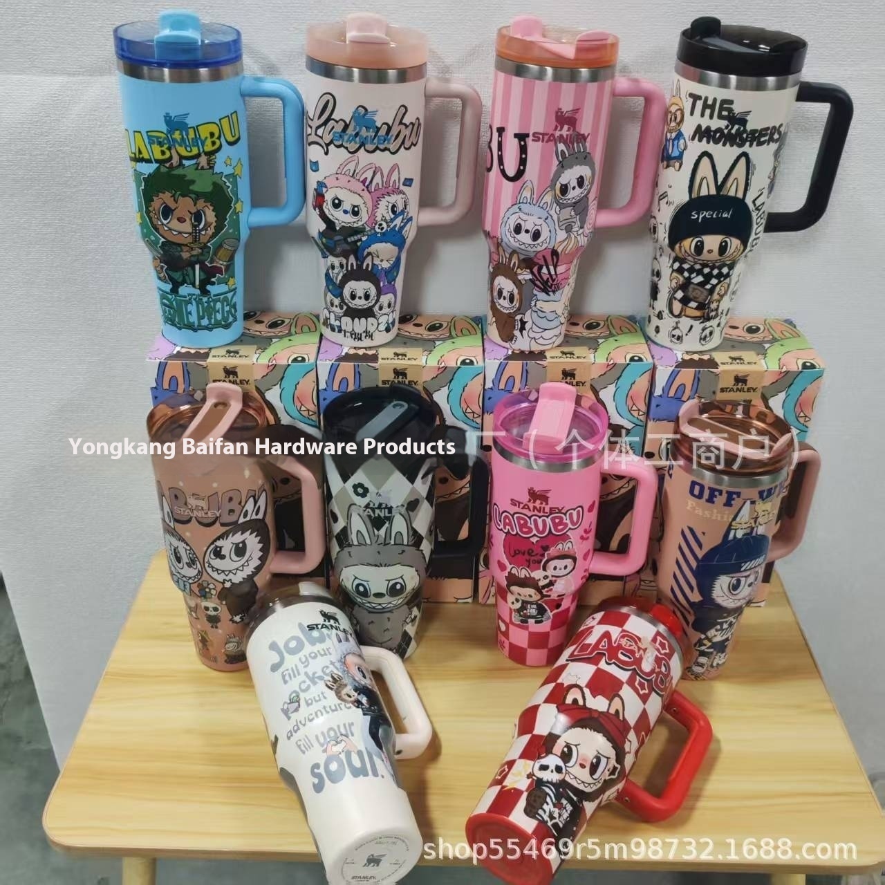Stanley Thermos Cup Labubu 40oz Car Cup Labubu Straw Ice Cup Stanley