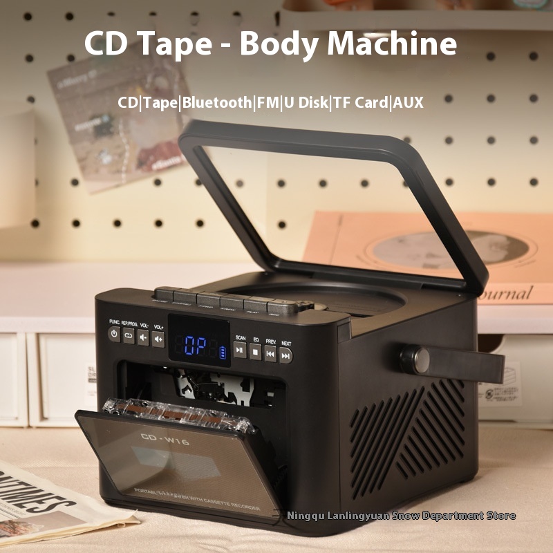 CD Player Tape Integrated Play Portable Home CD English Repeater Multi-function Bluetooth Speaker High Quality
