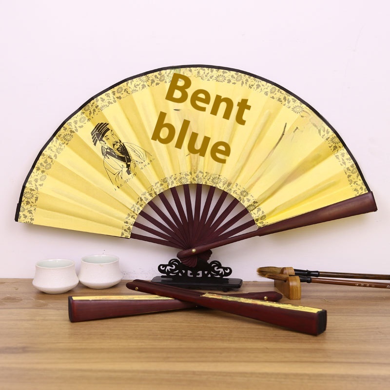 Chinese Style Dance Ancient Style Hanfu Silk Fan Classical8 Inch Men's Fan Advertising Folding Fan Direct