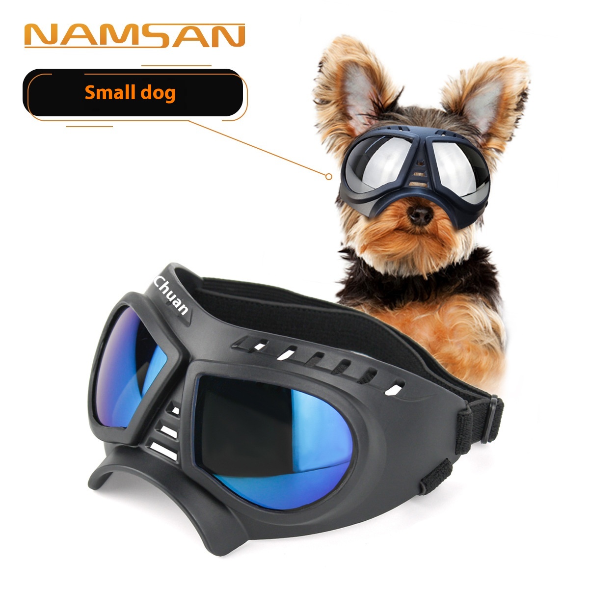 Pet Small Mask Glasses Waterproof And Snowproof Soft Frame Goggles Dog Supplies Sunglasses