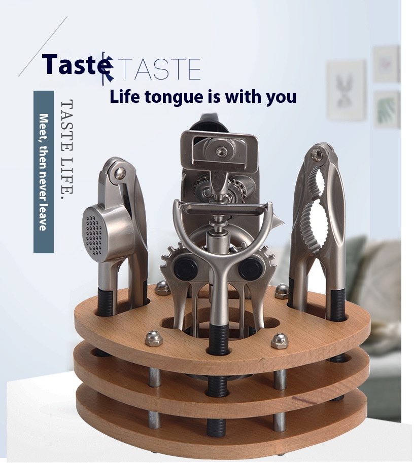 Creative High-end Wine Set Zinc Alloy Kitchen Gadgets Set Multi-function Bottle Opener Gift Set