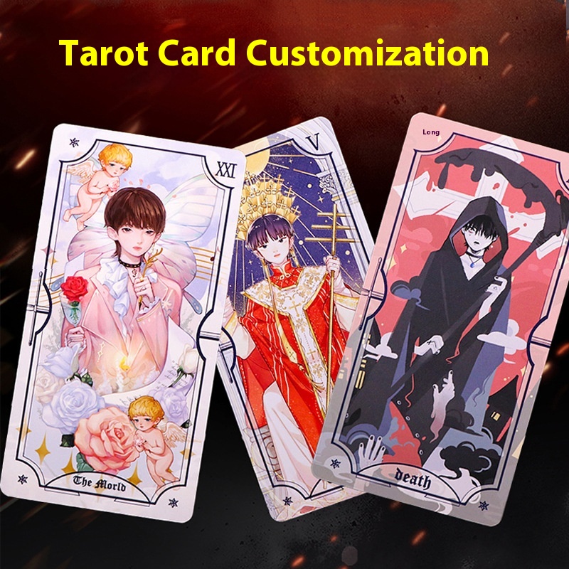 A Complete Set Of Waite Tarot Cards, Hot Stamping, Classic Cartoon Animation Tarot Cards, Plastic Tianxia Chess And Cards,.