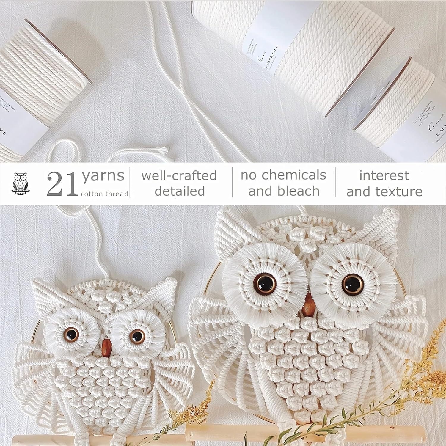 Strictly Selected Free Shipping Owl Lace Tapestry Hand-woven Bohemian Style Wall Art Decoration Living Room Bedroom