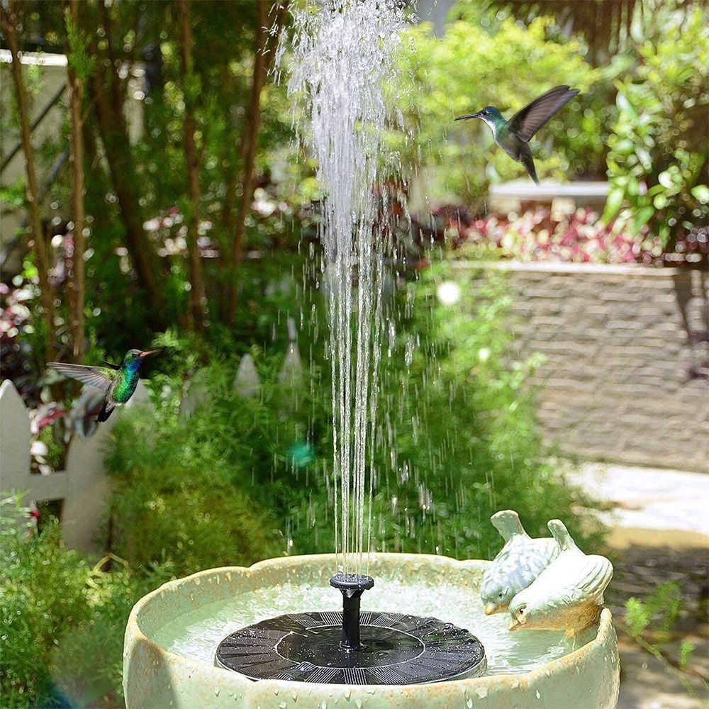 Solar Fountain Outdoor Pool Floating Fountain Bird Bath Fountain Pump Courtyard Garden Water Feature Fountain Light
