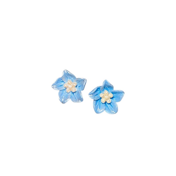 Fresh Korean-style All-match Ear Clip Niche High-end Ear Holes Earrings Women's Sweet Flower Elegant Mosquito-repellent Incense Plate Ear Clip