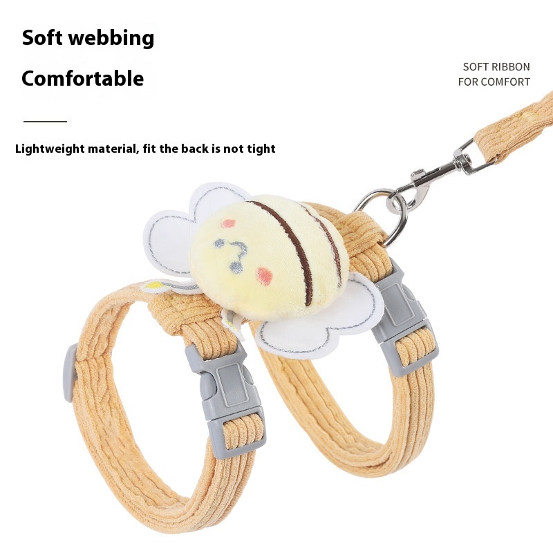 Cat Traction Rope,Anti-breakaway,Special Cat Leash For Going Out,I-shaped,Adjustable Chest And Back Cat Leash