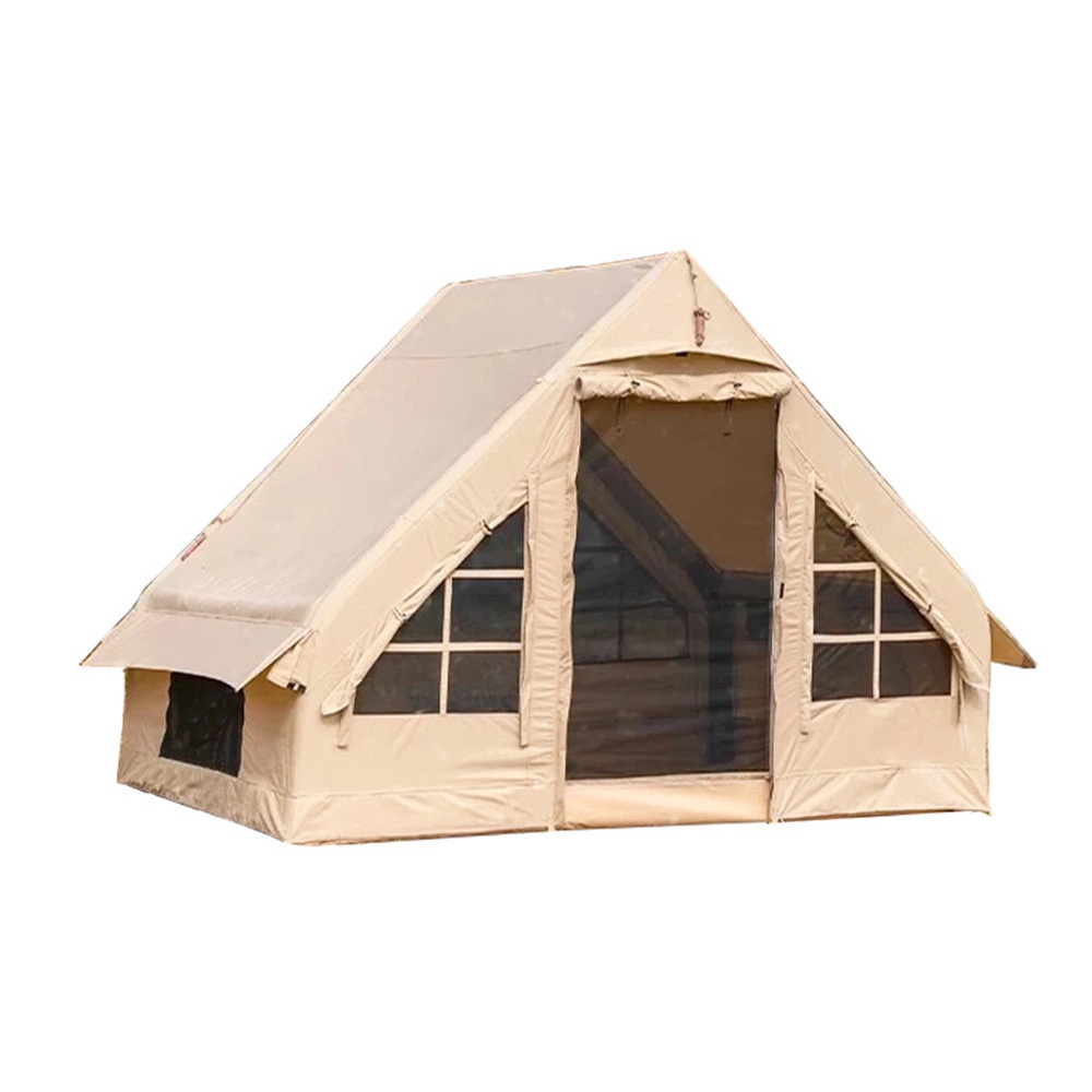 Inflatable Tent Outdoor Camping Ridge Tent Automatic Portable Construction-free Rainproof Cotton Thickened Oversized Camping Equipment