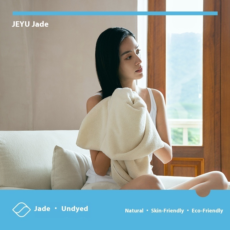 Jieyu Original Cotton Towel Pure Cotton Thick Wash Face Towel Absorbent Cotton Household Adult Not Easy To Shed Hair