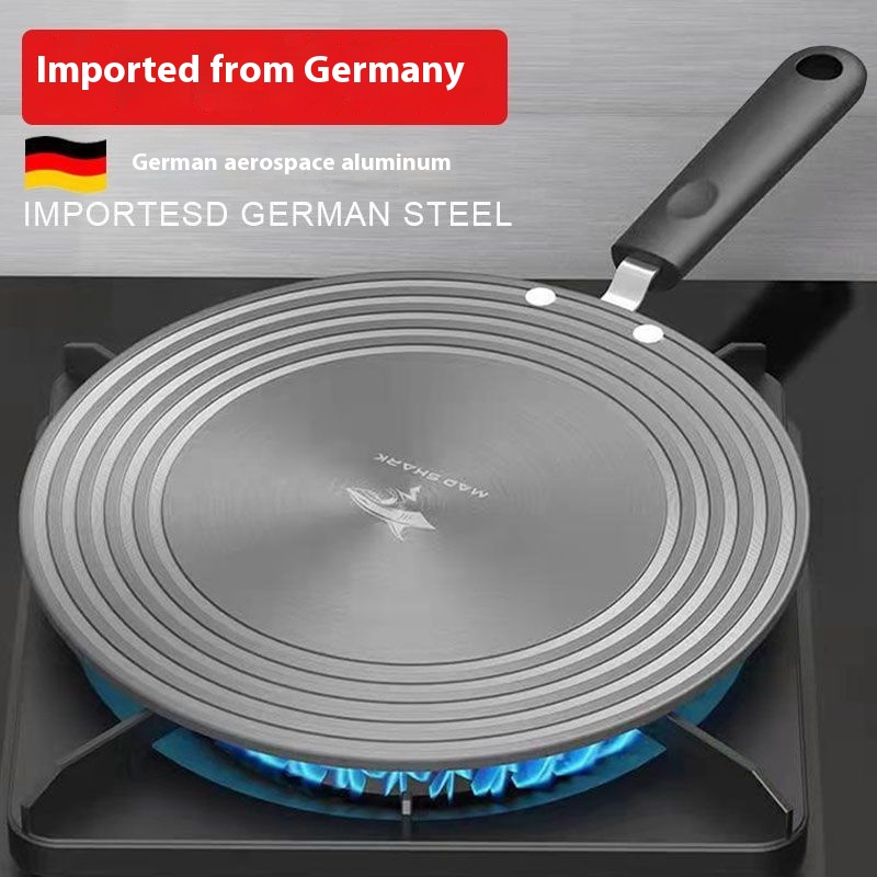 Kitchen Gas Heat Conduction Plate Frying Pan Induction Cooker Anti-Pot Blackening Heat Conduction Baking Pan Enamel Cast Iron Quick Thawing Plate