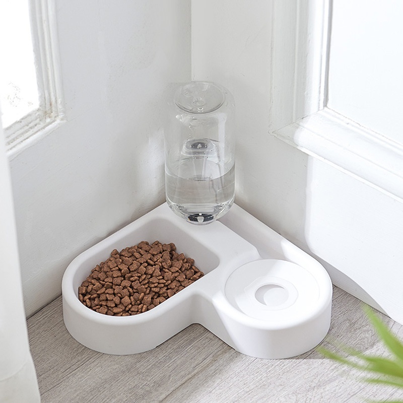 Pet Bowl Save Space Reduce Rollover Wet Mouth Cat Bowl Pet Automatic Water Dispenser Pet Food Bowl Dog Bowl