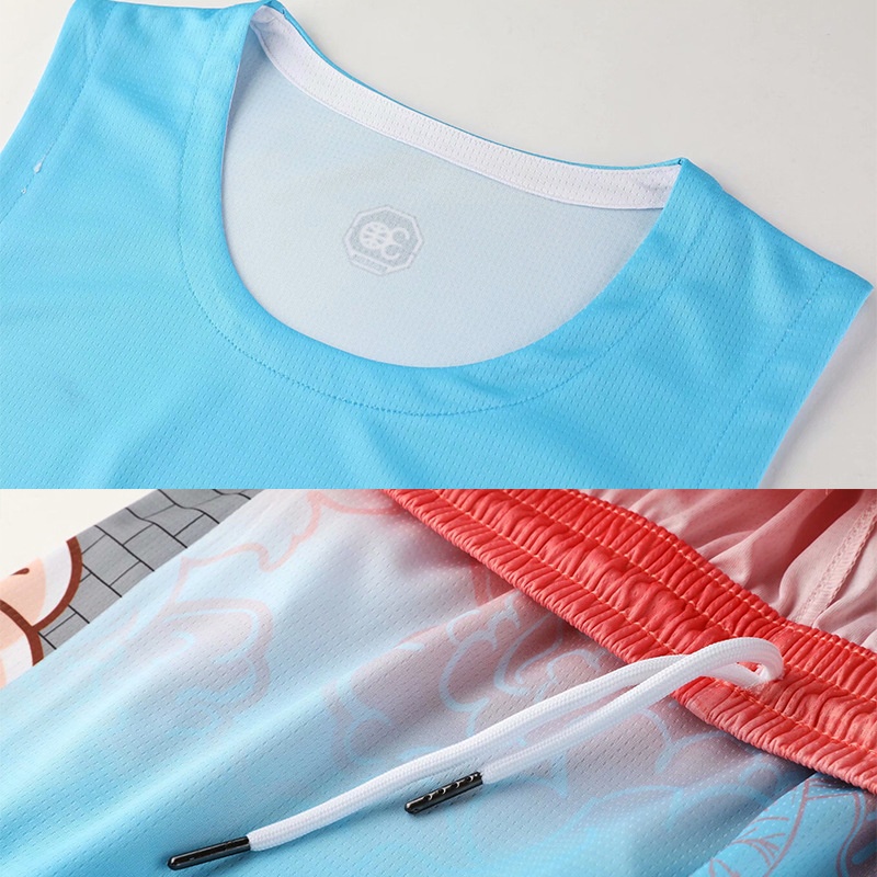 Children's Basketball Suits Personalized Gradient Competition Training Suits Team Suits Breathable Sports Vests Printed Summer - 3