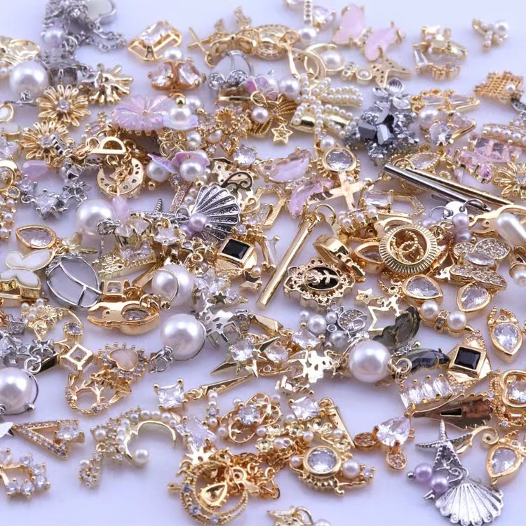 Nail Salon Mixed With Various Styles,Alloy Nail Accessories,Nail Drills,DIYAccessories,Mobile Phone Cases,Zircon Mixed Mining
