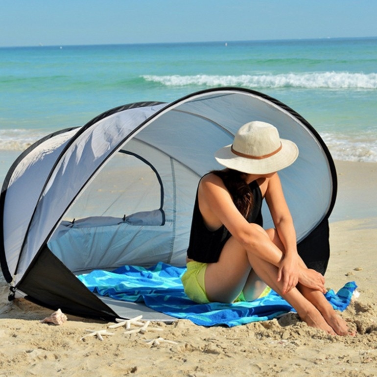 Beach Tent Sunshade Fully Automatic Outdoor Quick-open Foldable Fishing Double Tent