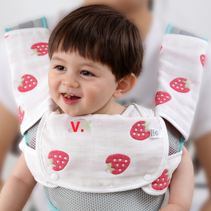 Infant Six-layer Cotton Gauze Sling Baby Bib Towelborn Sling Accessories Chest Bib Anti-bite Towel