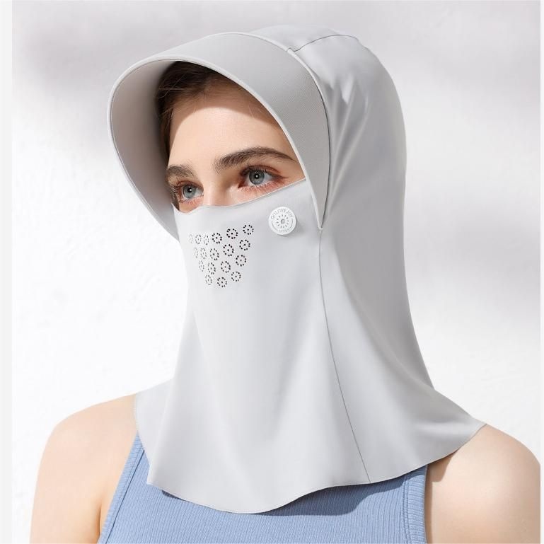 Sunscreen Mask Mask For Women In Spring And Summer Outdoor Cycling Full Face Sun Protection Anti-ultraviolet Face Ice Silk Breathable
