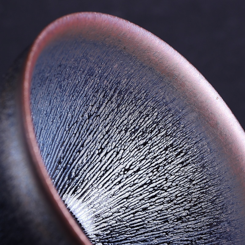 Jianzhan Master Chen Guofei Teacher Songying Silver Gold Award Jianzhan Pure Handmade Tea Cup Host Cup Tea Set Drawstring Cup