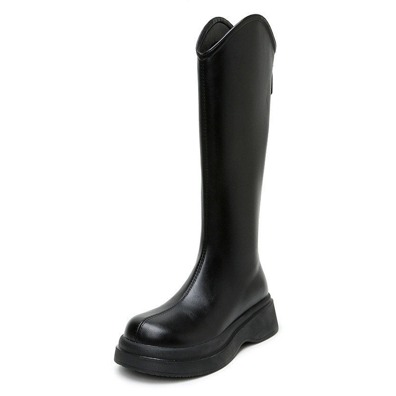 Knight Boots Women's Thick Legs Large Tube Circumference Long Boots Fat Mm Long Boots High Boots Fat Girl Large Size Women's Boots41 Boots - 5