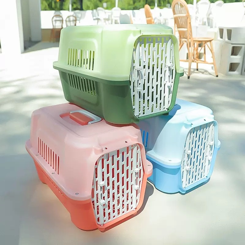 Cat Airline Box Portable Cat Cage Cat Bag Pet Space Box Dog Shipping Box Car Dog Cage Box