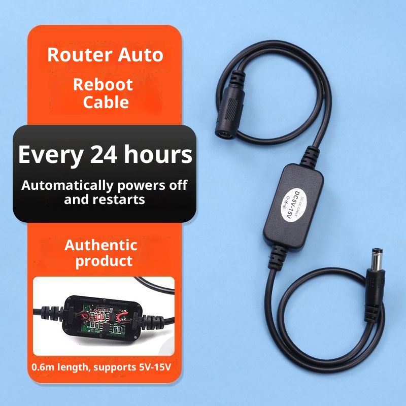 72-Hour Router Timing Wifi Controller Connection Line Power Restart Automatic Power-Off Reset Switch Optical Modem