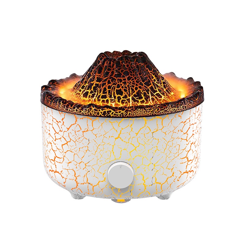Creative Volcanic Lava Aromatherapy Machine Home Desktop Humidifier Simulation Smoke Ring Flame Aromatherapy Machine