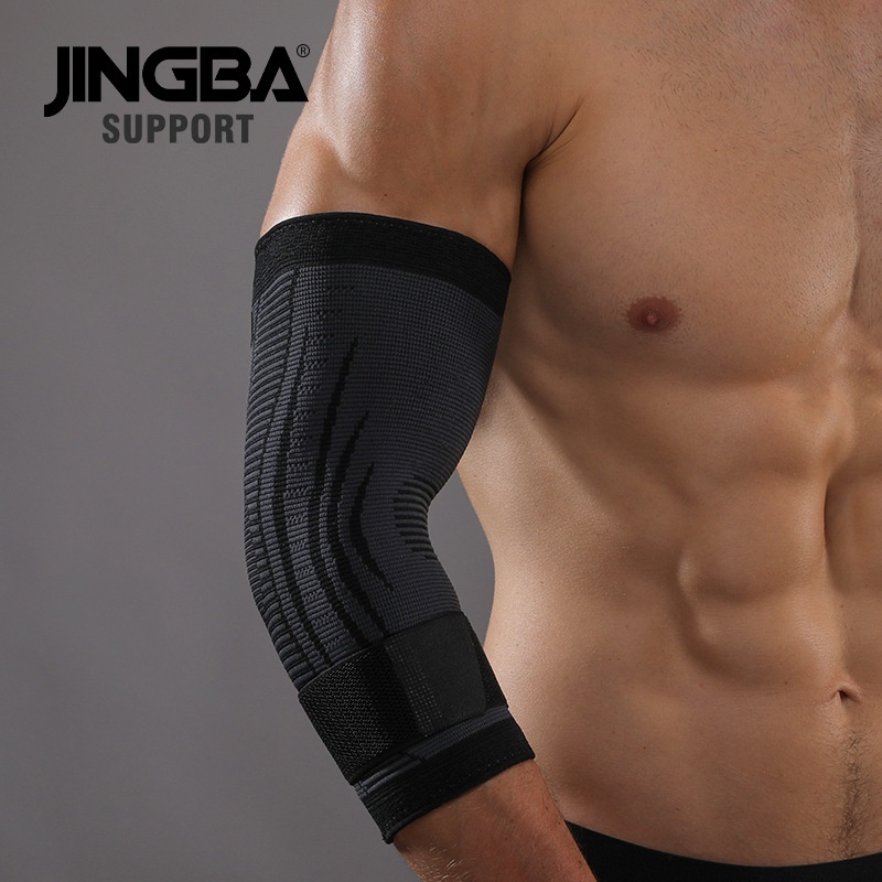 JINGBAElbow Pads For Women And Men Badminton Tennis Fitness Outdoor Sports Pressure Protection Gears