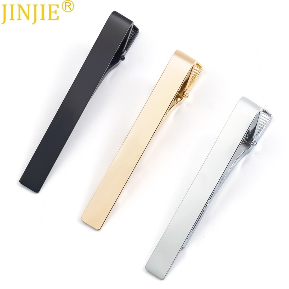 Boutique Unisex Pure Color Smooth Copper Tie Clip Foreign Trade Korean Business Tie Clip