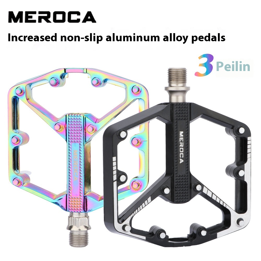 MEROCAMountain Bike Pedal Aluminum Alloy Bearing Pedal DUPedal Pedal Bicycle Accessories