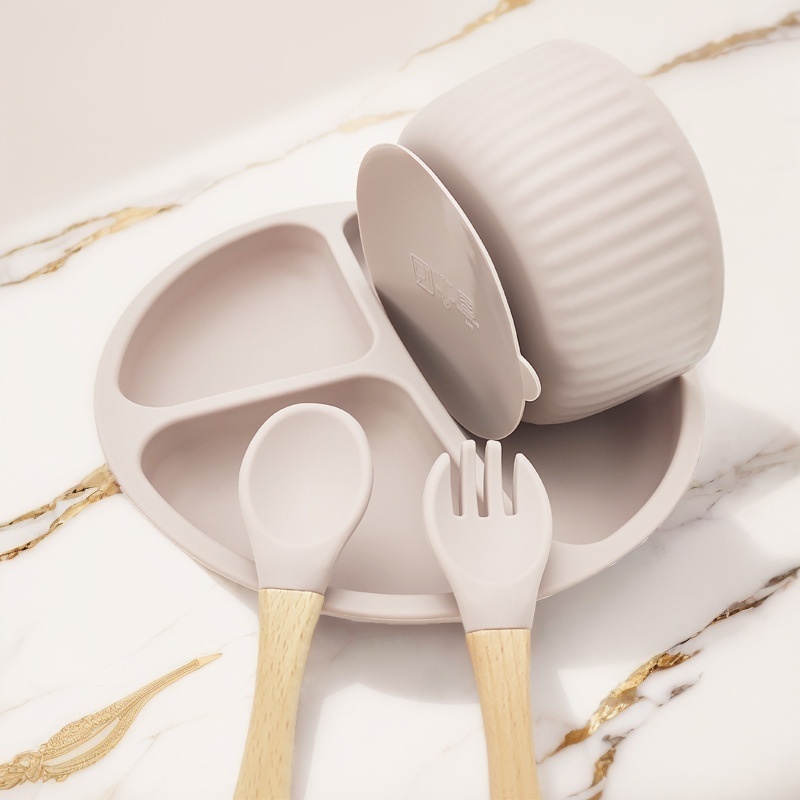 Nordic21 Creative Tableware Set Children's Learning To Eat Dinner Plate Portable Food Tray Set In Stock